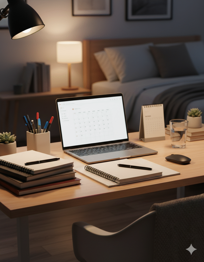 image 5 — study space preparation